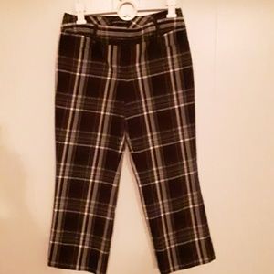 Express cropped plaid pants